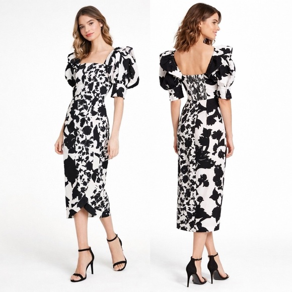 Christopher John Rogers Dresses & Skirts - NWT Christopher John Rogers x Target Floral Puff Sleeve Midi Dress